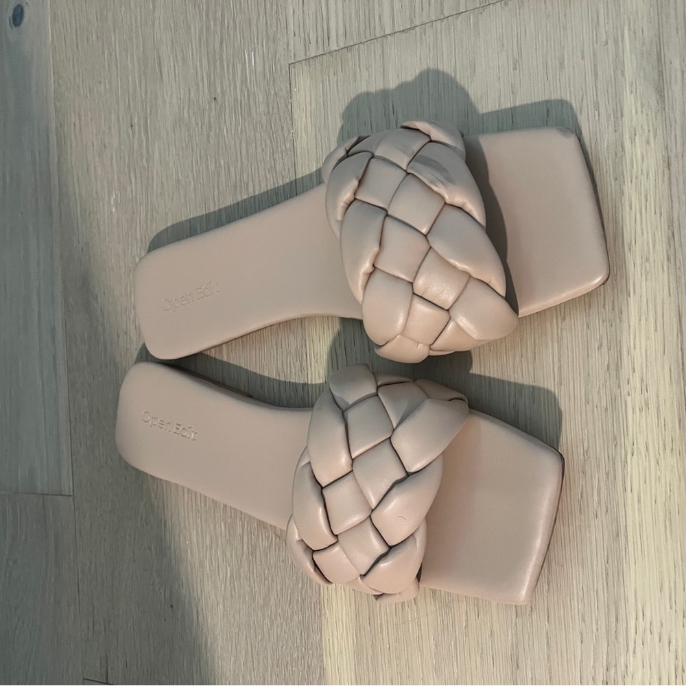 Open edit braided sandals